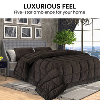 Laura Hill 500gsm Faux Mink Quilt Comforter - King Kings Warehouse 
