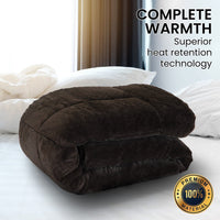 Laura Hill 500gsm Faux Mink Quilt Comforter - King Kings Warehouse 