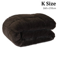 Laura Hill 500gsm Faux Mink Quilt Comforter - King Kings Warehouse 