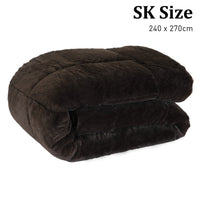 Laura Hill 500GSM Faux Mink Quilt Comforter - Super King Kings Warehouse 