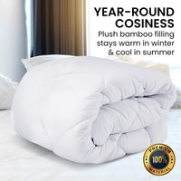 Laura Hill 800gsm Microfibre Bamboo Quilt Comforter - King Kings Warehouse 