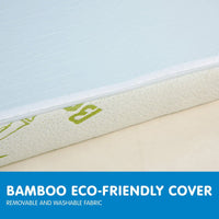 Laura Hill Cool Gel Memory Foam Mattress Topper Bamboo Fabric Cover Double Kings Warehouse 