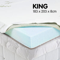 Laura Hill Cool Gel Memory Foam Mattress Topper - King Kings Warehouse 