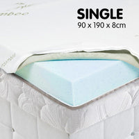 Laura Hill Cool Gel Memory Foam Mattress Topper - Single Kings Warehouse 