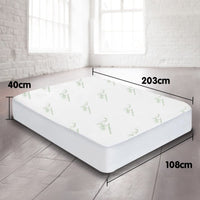 Laura Hill Fitted Bamboo Mattress Protector Underlay Queen King Single Size Kings Warehouse 