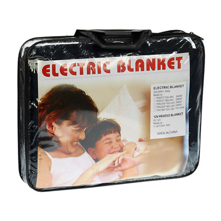 Laura Hill Heated Electric Car Blanket 150x110cm 12v - Black Kings Warehouse 