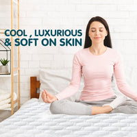 Laura Hill Luxury Cool Max Comfortable Fully Fitted Bed Mattress Protector - Single Kings Warehouse 