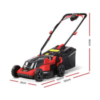 Lawn Mower Cordless 40V Battery Electric Lawnmower 34cm Width Home & Garden Kings Warehouse 