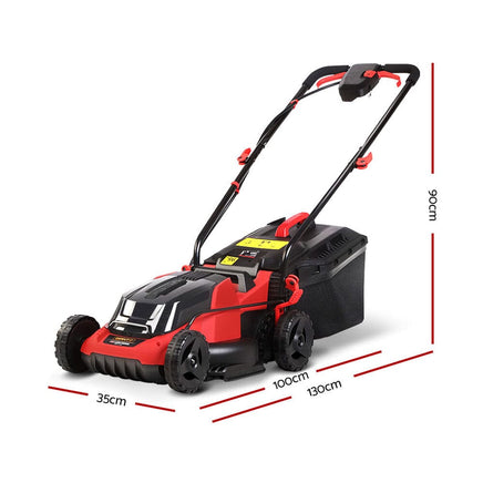 Lawn Mower Cordless 40V Battery Electric Lawnmower 34cm Width Home & Garden Kings Warehouse 