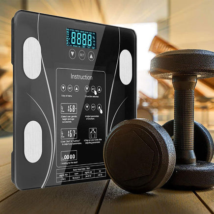 LCD Scales Body Weight Bathroom Bath room Body Fat Gym Fitness Scale BMI BMR Kings Warehouse 