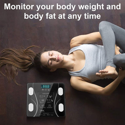 LCD Scales Body Weight Bathroom Bath room Body Fat Gym Fitness Scale BMI BMR Kings Warehouse 