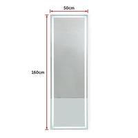 LED Full Length Mirror Standing Floor Makeup Wall Light Mirror 1.6M Home & Garden Kings Warehouse 