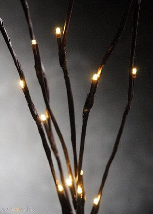 LED Light Bunch Stem - Warm White BATTERY fairy lights - 50cm high 20 bulbs/petals Kings Warehouse 