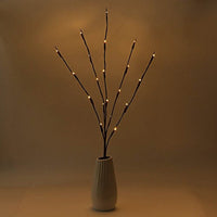 LED Light Bunch Stem - Warm White BATTERY fairy lights - 50cm high 20 bulbs/petals Kings Warehouse 