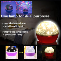 LED Night Star Galaxy Projector Light Rotating Starry Lamp Pink Kings Warehouse 