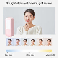 LED Portable Phone Holder Stand Wireless Remote Dimmable Selfie Fill Light Lamp Pink Kings Warehouse 