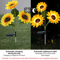 LED Solar Sunflower Lights Flower Lamp Landscape Lawn Path Garden AU Day Kings Warehouse 