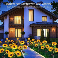 LED Solar Sunflower Lights Flower Lamp Landscape Lawn Path Garden AU Day Kings Warehouse 