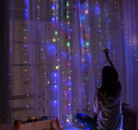 LED String Lights Curtain for Bedroom Wall Party, 8 Modes, USB Powered and IP64 Waterproof (3m x 3m) Kings Warehouse 