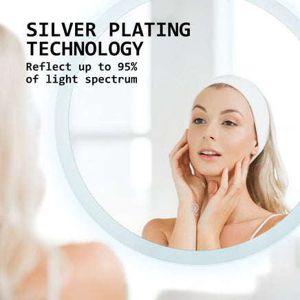 LED Wall Mirror Round Anti-Fog Bathroom 60cm Home & Garden Kings Warehouse 