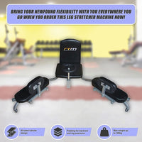 Leg Stretcher Machine – Martial Arts Karate Kick Boxing Flexibility Trainer Sports & Fitness Kings Warehouse 