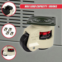 Leveling Casters Swivel Workbench Adjustable Wheel 1000KG Retractable 4PCS Tools Kings Warehouse 