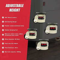Leveling Casters Swivel Workbench Adjustable Wheel 1000KG Retractable 4PCS Tools Kings Warehouse 