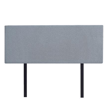 Linen Fabric Double Bed Deluxe Headboard Bedhead - Berlin Blue Furniture Kings Warehouse 
