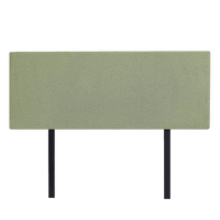Linen Fabric Double Bed Deluxe Headboard Bedhead - Olive Green Furniture Kings Warehouse 