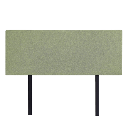 Linen Fabric Double Bed Deluxe Headboard Bedhead - Olive Green Furniture Kings Warehouse 