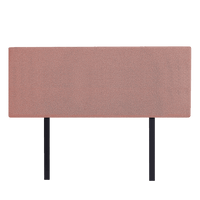 Linen Fabric Double Bed Deluxe Headboard Bedhead - Pearl Copper Brown Furniture Kings Warehouse 