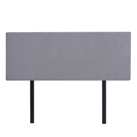 Linen Fabric Double Bed Deluxe Headboard Bedhead - Slate Ash Furniture Kings Warehouse 