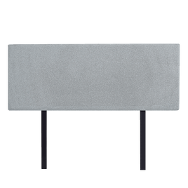 Linen Fabric Double Bed Deluxe Headboard Bedhead - Stone Grey Furniture Kings Warehouse 