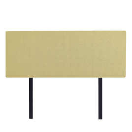 Linen Fabric Double Bed Deluxe Headboard Bedhead - Sulfur Yellow Furniture Kings Warehouse 