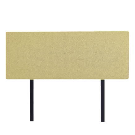 Linen Fabric Double Bed Deluxe Headboard Bedhead - Sulfur Yellow Furniture Kings Warehouse 
