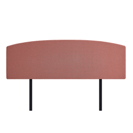 Linen Fabric King Bed Curved Headboard Bedhead - Pearl Copper Brown Furniture Kings Warehouse 