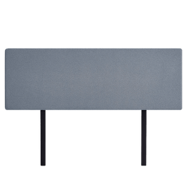 Linen Fabric King Bed Deluxe Headboard Bedhead - Berlin Blue Furniture Kings Warehouse