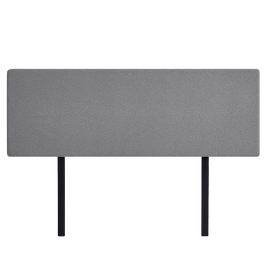 Linen Fabric King Bed Deluxe Headboard Bedhead - Night Ash Furniture Kings Warehouse 