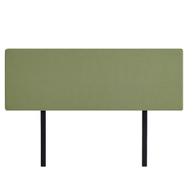 Linen Fabric King Bed Deluxe Headboard Bedhead - Olive Green Furniture Kings Warehouse 