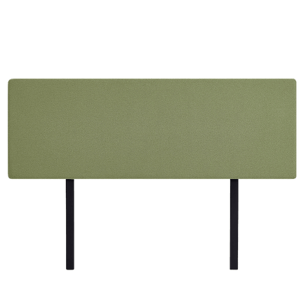 Linen Fabric King Bed Deluxe Headboard Bedhead - Olive Green Furniture Kings Warehouse 