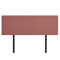 Linen Fabric King Bed Deluxe Headboard Bedhead - Pearl Copper Brown Furniture Kings Warehouse 