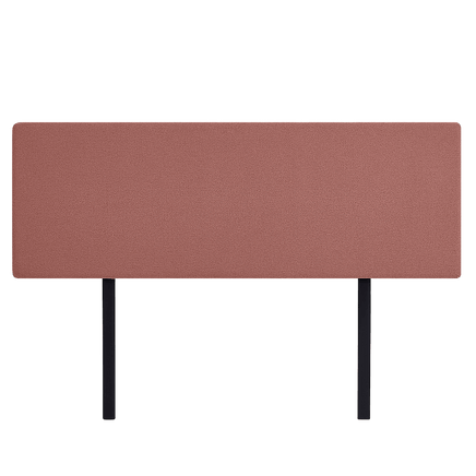 Linen Fabric King Bed Deluxe Headboard Bedhead - Pearl Copper Brown Furniture Kings Warehouse 