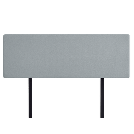 Linen Fabric King Bed Deluxe Headboard Bedhead - Stone Grey Furniture Kings Warehouse 