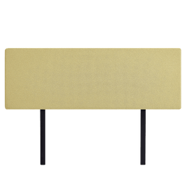 Linen Fabric King Bed Deluxe Headboard Bedhead - Sulfur Yellow Furniture Kings Warehouse 