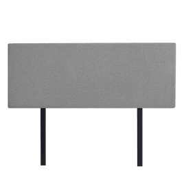 Linen Fabric Queen Bed Deluxe Headboard Bedhead - Night Ash Furniture Kings Warehouse 