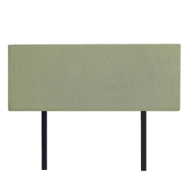Linen Fabric Queen Bed Deluxe Headboard Bedhead - Olive Green Furniture Kings Warehouse 