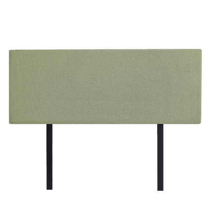 Linen Fabric Queen Bed Deluxe Headboard Bedhead - Olive Green Furniture Kings Warehouse 