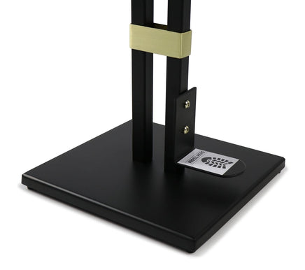 Lirash Touch Free Hand Sanitiser Dispenser Station Floor Stand Foot Operated - Gold Black Furniture Kings Warehouse 