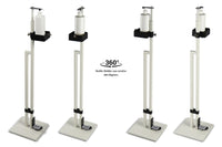 Lirash Touch Free Hand Sanitiser Dispenser Station Floor Stand Foot Operated - White Black Furniture Kings Warehouse 