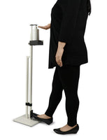 Lirash Touch Free Hand Sanitiser Dispenser Station Floor Stand Foot Operated - White Black Furniture Kings Warehouse 